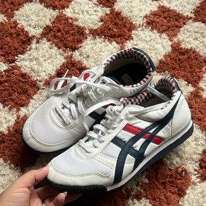 COPY - ONITSUKA TIGERS RED WHITE BLUE PLAID SNEAKER
